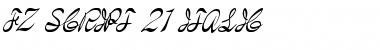 FZ SCRIPT 21 ITALIC Normal Font