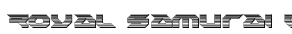Royal Samurai Chrome Regular Font Preview