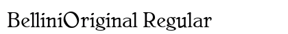 BelliniOriginal Regular font free download