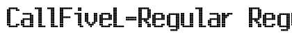 CallFiveL-Regular Regular (OpenType) Font Preview