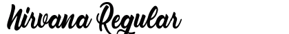Nirvana Regular Font Preview