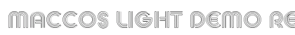 MACCOS LIGHT Demo Regular (OpenType) Font Preview