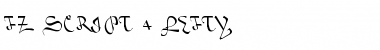 Download FZ SCRIPT 4 LEFTY Font