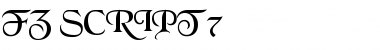 FZ SCRIPT 7 Normal Font