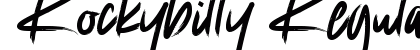 Rockybilly Regular Font Preview