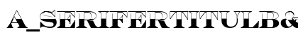 a_SeriferTitulB&amp;W Bold preview