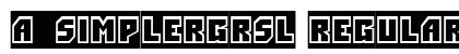 a_SimplerGrSl Regular Font a_SimplerGrSl Regular Font Preview