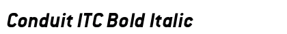 Conduit ITC Bold Italic preview Conduit ITC Bold Italic preview