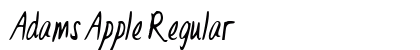 Adams Apple Regular Font Preview