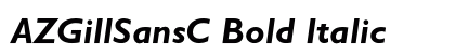 AZGillSansC Bold Italic font free download