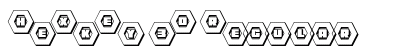 HeXkEy 3D Regular Font Preview