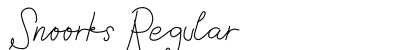 Snoorks Regular Font Preview