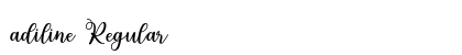 adiline Regular Font Preview