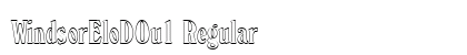 WindsorEloDOu1 Regular Font Preview