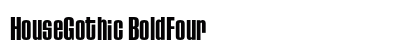 HouseGothic BoldFour Preview