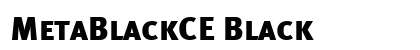 MetaBlackCE Black Font Preview