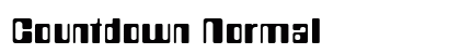 Countdown Normal Font Preview