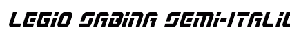 Legio Sabina Semi-Italic Semi-Italic preview