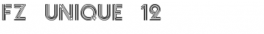 FZ UNIQUE 12 Font