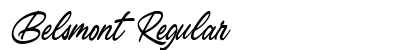 Belsmont Regular Font Preview