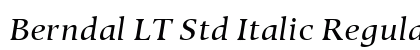 Berndal LT Std Italic Regular preview