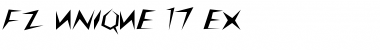 FZ UNIQUE 17 EX Light Font