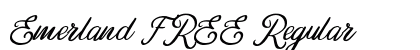 Emerland FREE Regular Font Preview