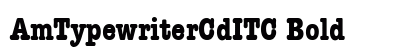 AmTypewriterCdITC Bold Font Preview