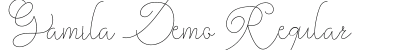 Gamila Demo Regular preview Gamila Demo Regular preview