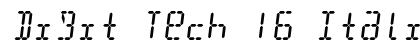 Digit Tech 16 Italic preview