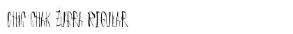 Chic chak zubra Regular Font Preview