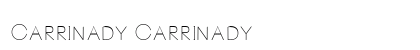 Carrinady Carrinady Font Preview