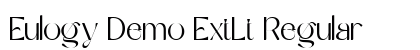 Eulogy Demo ExtLt Regular Font Eulogy Demo ExtLt Regular Font Preview