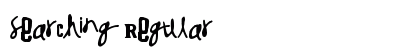 Searching Regular Font Preview
