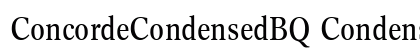 ConcordeCondensedBQ Condensed preview