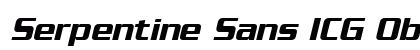 Serpentine Sans ICG Oblique font free download