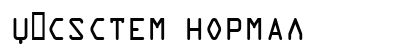 X_System Normal Font Preview
