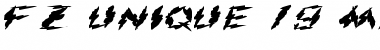 FZ UNIQUE 19 MANGLED EX Normal Font