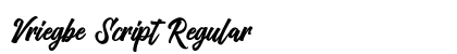 Vriegbe Script Regular preview