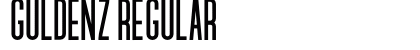 GULDENZ Regular Font Preview