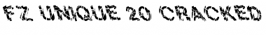 Download FZ UNIQUE 20 CRACKED LEFTY Font