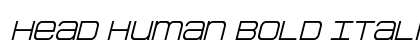 Head Human Bold Italic Regular Font Head Human Bold Italic Regular Font Preview