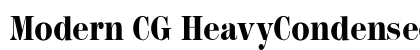 Modern CG HeavyCondensed Regular font free download