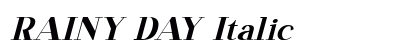 RAINY DAY Italic preview