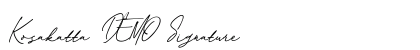 Kosakatta DEMO Signature preview