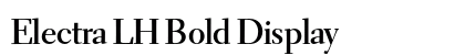 Electra LH Bold Display preview