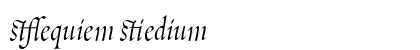 Requiem Medium Font Preview