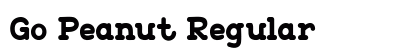 Go Peanut Regular Font Go Peanut Regular Font Preview