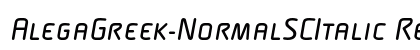 AlegaGreek-NormalSCItalic Regular