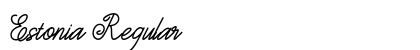 Estonia Regular Font Preview